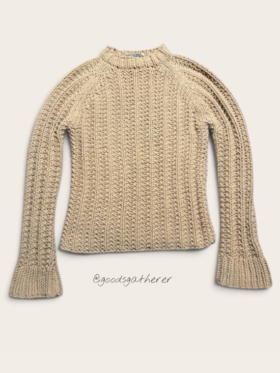 J. Crew Sweaters - J.Crew Hand Knit Chunky Camel Sweater Textured Mock Neck